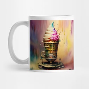 Watercolor steampunk ice cream sundae Mug